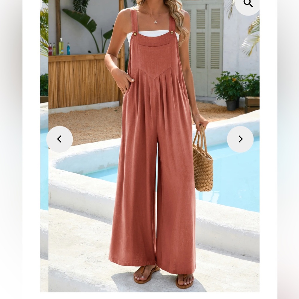 Women's XL Wide Leg Overalls